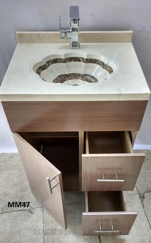 Gabinete Mueble Para Baño Con Lavabo Marmol Nuevo Moderno