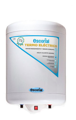 Termotanque Escorial 55lts Electrico C/inf. De Colgar Blanco