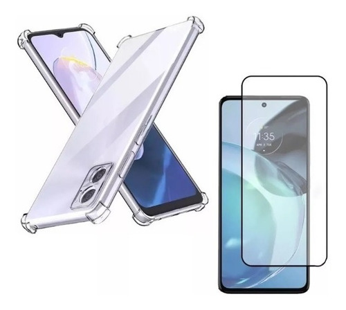 01 Capa + 02x Película De Vidro 3d 9d Para Moto G73 G53 G13