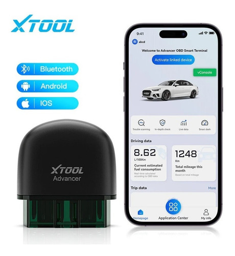 Xtool Ad20 Escaner Automotriz Bluetooth Obd2 Universal + App