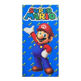 Toalha De Banho Super Mario Personalizada Nome Bordado