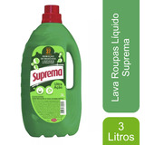 Lava Roupas Líquido Concentrado Ultra Ação 3 Litros Suprema