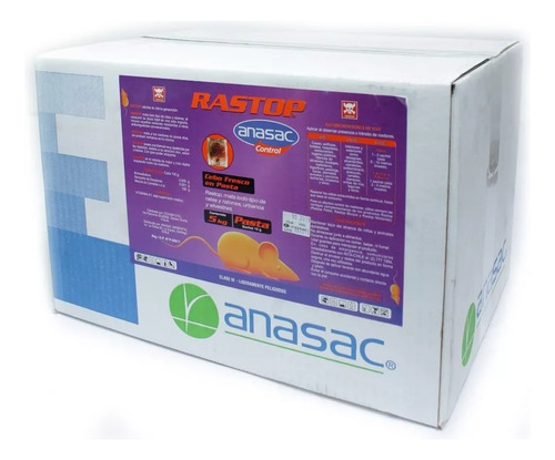 Raticida Rastop Pasta 5kg. || Anasac Control.