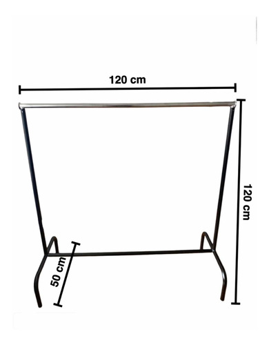 Rack-burro Organizador De Ropa Exhibidor Desarmable 120x 120