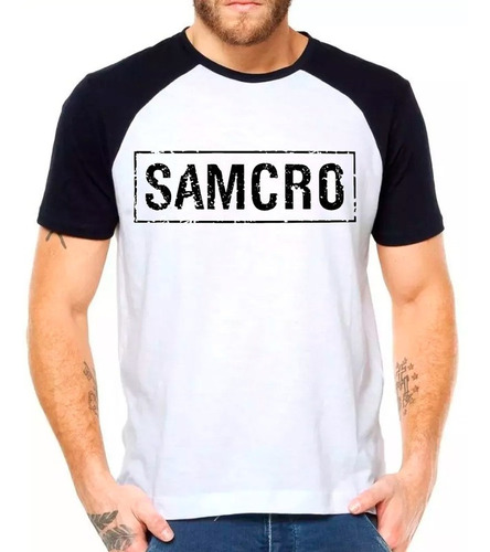 Camiseta Raglan Samcro Sons Of Anarchy Masculina