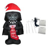 Inflables De Navidad Star Wars Darth Vader Con Santa Hat E S
