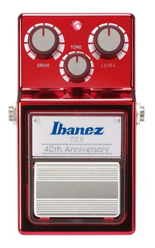 Pedal Ibanez Ts9 40th Anniversary Tube Screamer Japan Red
