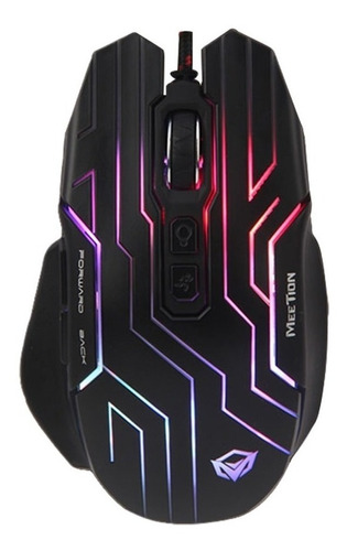 Mouse Gamer Con Cable Rgb Mt Gm22 Meetion