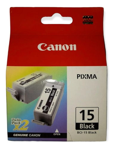 Cartucho De Tinta Original Canon Bci-15 Negro Twin Pack