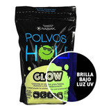 Polvos Holi Maxibolsa 650 G Colores Fluorescentes Glow Color Amarillo Fluorescente