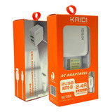 Carregador Turbo 12w Kaidi Lightning Para iPhone Usb Kd-301a