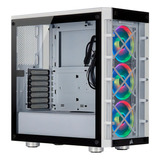 Gabinete Corsair Icue Crystal 465x Rgb Vidrio Templado Semitorre Blanco