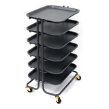 We R Project Cart | Carrito Organizador Negro 6 Charolas