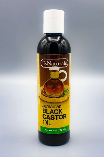 Esnaturale Aceite Orgnico De Ricino Negro Jamaicano Para El