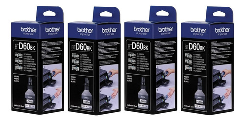 Pack De 4 Tinta Original Brother Btd60bk  Mfc-t4500dw ...