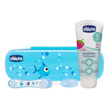 Chicco Set De Cuidado Oral, Color Azul Color Agua