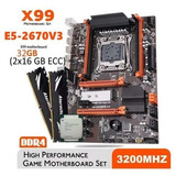 Kit X99 Intel Xeon E5 2670 V3 + 32 Gb 2x16 Gb Ddr4 3200 Mhz
