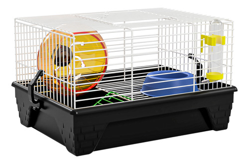 Gaiola Hamster Completa Luxo Transporte Roedores Branca