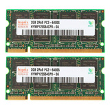 Memória Ram Hynix Notebook 4gb (2x2gb) Ddr2 800mhz Pc2 6400s