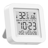 Sensor Temperatura Umidade Lcd Wifi Tuya Smartlife - Alexa E Google Home