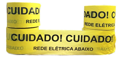 Fita Rede Elétrica Abaixo - 10cm X 200m