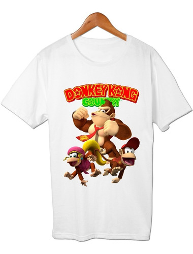 Donkey Kong Todos Personajes Juntos Remera Friki Tu Eres