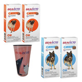 Bravecto Anti Pulga Carrapato Combo 2 - 4,5a10 + 2 - 20a40kg