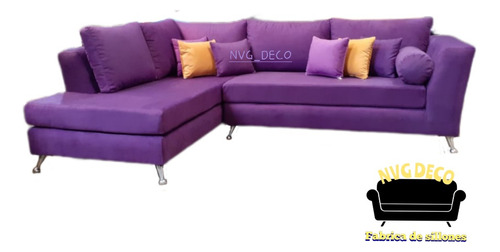 Sillon Esquinero 2,50x1.80 Línea Premiun En Chenille