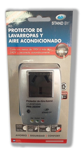 Protector De Tension Lavarropas/aire Acondicionado Pr5 2500w