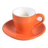 Ionegg Taza De Café Expreso De Porcelana Con Platillo, Taza 