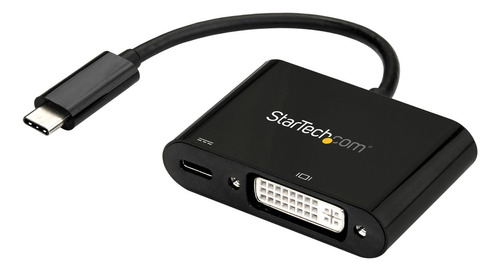 Adaptador De Video Externo Usb-c Macho Dvi Hembra Start / /v Color Negro