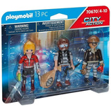 Playmobil 70670 City Action 3 Figuras Ladrones 13 Pzs Intek 