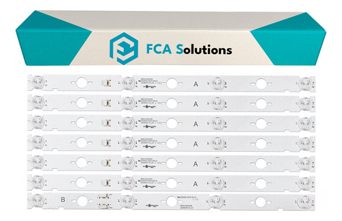 Kit 7 Barras Led P/ Consertar Tv Compatível Sony Kdl-48w655d