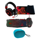 Pack Gamer Maxell Oferta Audifono+teclado+mouse+pad+parlante