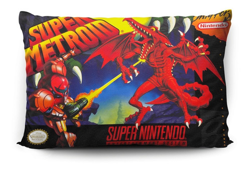 Funda De Almohada Super Metroid 70x45cm Vudú Love