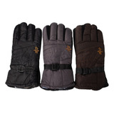 Guantes Moto Invierno Impermeable Deportivo Liso Nieve 