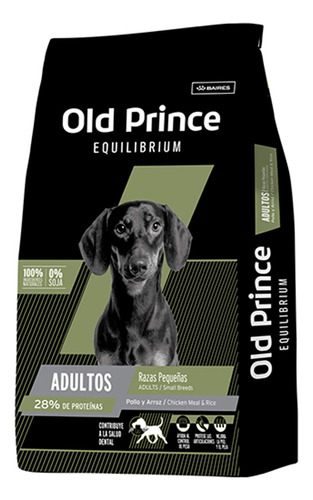 Alimento Old Prince Equilibrium Equilibrium Para Perro Adulto Para Perro Adulto De Raza Pequeña Sabor Pollo Y Arroz En Bolsa De 15 kg