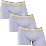 Pack X3 Boxer Acróbata 5087 De Algodón & Lycra Liso 