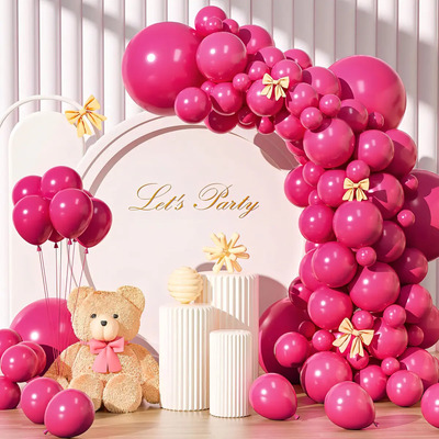 XUEDINA Kit 134 Globos de Látex Premium para Fiesta Cumpleaños Boda y Eventos Color Rosa Chicle Decoración Durable Fácil de Inflar Ideal para Salones Mesas y Fiestas en Exterior | MercadoLibre