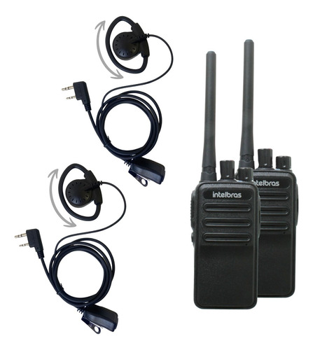Rádio Comunicador Ht Intelbras Rc3002 G2 + Fone D Regulagem 