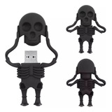 Memoria Flash Usb De 128 Gb Con Diseño De Calavera De Hallow