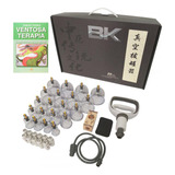 Kit Ventosa 20 Copos Bk Com Livro Ventosaterapia