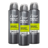 Pack De 3 Unidades Desodorante Dove Men Sport Active - Fresh