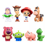 Set De 8 Figuras Disney Pixar - Toy Story - Woody, Buzz, Rex