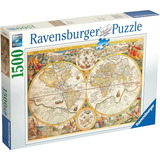 Rompecabezas Mapa Mundi Antiguo 1500 Pz Ravensburger Clasico