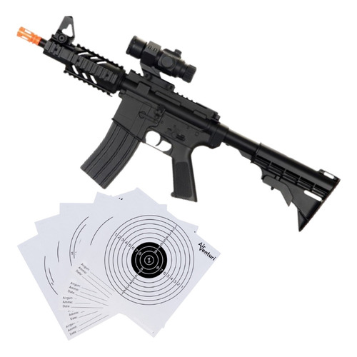 Rifle M4 Airsoft M16 Ar15 Eléctrico Negro Bbs 6mm D2806 Xt P