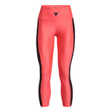 Calza Project Rock Heatgear Ank Mujer Rojo Under Armour