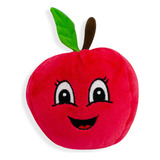 Juguete De Peluche Para Mascotas Manzana Con Sonido Color Rojo