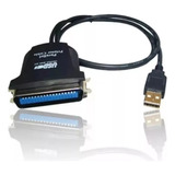 Kit C/ 3 Cabos Adaptador Conversor Usb X Paralelo Db25