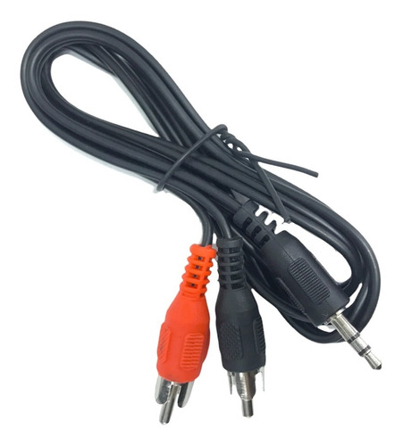 5 Unidades Cable Plug 3,5mm Stereo A 2 Rca Macho 90cm